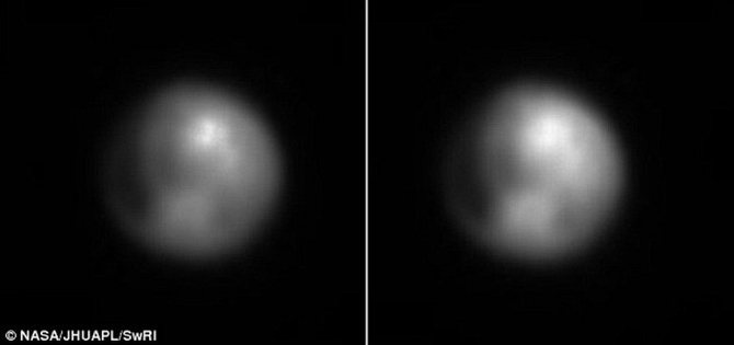 Так Плутон сейчас выглядит с борта станции New Horizons.