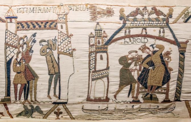 Гобелен Байе демонстрирует комету Галлея в 1066 году