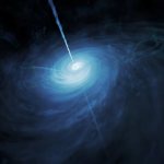Художественное представление квазара. Фото: NASA