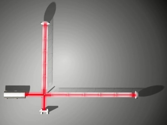Малейший сдвиг любого зеркала прекращает деструктивную интерференцию, и фотодетектор регистрирует свет (изображение: MIT).