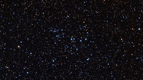 Рассеянное звёздное скопление NGC 7243 в созвездии Ящерица