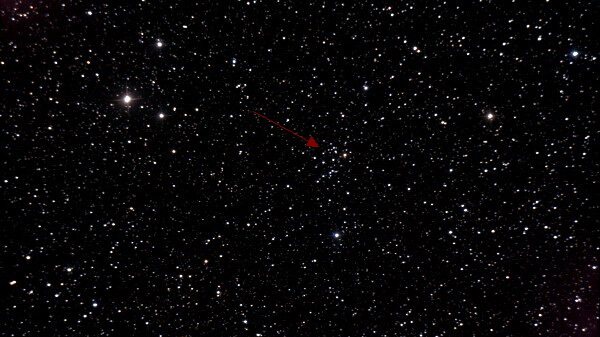 Рассеянное звёздное скопление NGC 7296 в созвездии Ящерица
