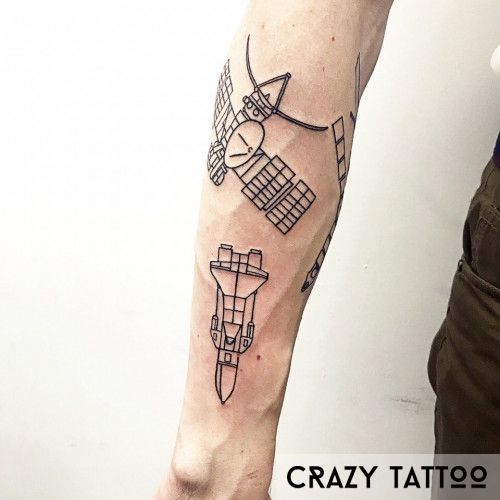 Тату с космосом, CrazyTattoo