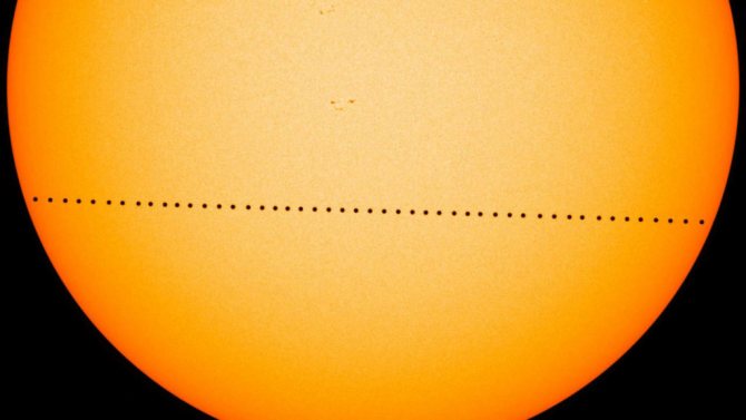 транзит Меркурия по диску Солнца в 2020 году