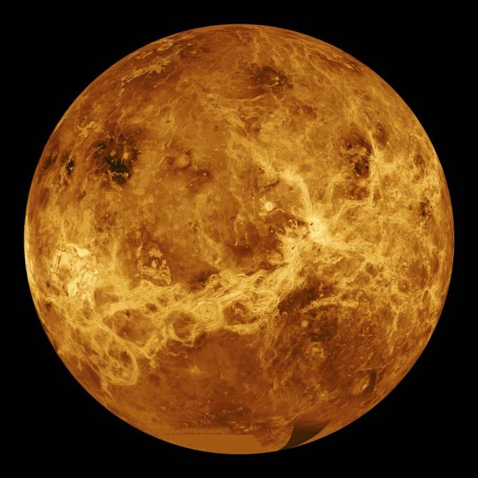 Венера, запечатленная Магелланом